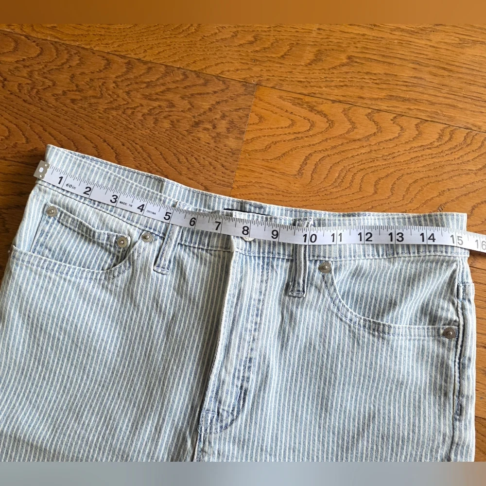 J. Crew Mercantile Striped Jeans Size 29 Blue White